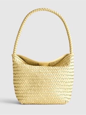 Madewell The Signature Woven shoulder  Bag in pale pineapple NWT $148 NT928